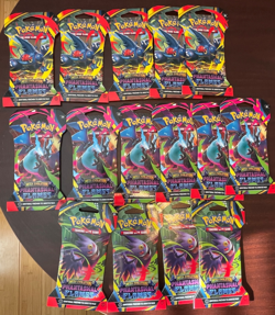LOT OF 15 NEW SEALED POKEMON TCG MEGA EVOLUTION PHANTASMAL FLAMES BOOSTER PACKS - Image 1