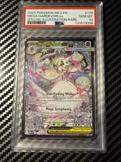 Pokemon TCG 2025 Mega Evolution Gardevoir SIR 178/132 PSA 10 Gem Mint - Image 1