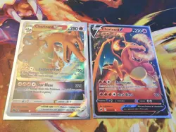 Charizard V & VSTAR Crown Zenith 019/159 018/159 Holo Ultra Rare Pokemon TCG - Image 3