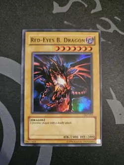 Red-Eyes B. Dragon JMP-002 Shonen Jump Magazine Promo Ultra Rare NM - Image 1