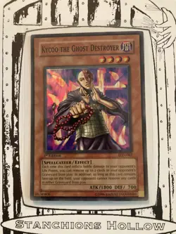 Yu-Gi-Oh! TCG Kycoo the Ghost Destroyer (1st Edition) (LON-062) Super Rare LP - Image 1