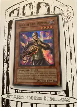 Yu-Gi-Oh! TCG Kycoo the Ghost Destroyer (1st Edition) (LON-062) Super Rare LP - Image 2