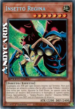 INSETTO REGINA (SPEED DUEL) (Insect Queen) • Segreta • SBC1 ITD01 • 1Ed • Yugioh - Image 1