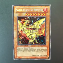 Yu Gi Oh! Sacred Phoenix Of Nephthys Ultra Rare Secret Limited EEN-ENSE3 N.Mint - Image 1