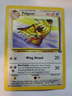 Pidgeot Jungle Set Pokemon Card Base Fossil WOTC NM + U - Image 1