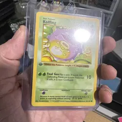 1st Edition Shadowless Koffing 51/102 Base Set Rare Vintage Pokemon Card LP+ - Image 2