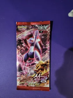 KOREAN Pokemon Card pack of 5 Cards Red FLASH Series XY Break - Image 2