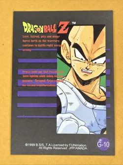 1999 Funimation Dragon Ball Z Frieza #G-10 Gold Foil Vintage Card - Image 2