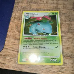 Venusaur 20/132 Pokemon TCG Secret Wonders Holo Foil Bleed Error Rare Card LP - Image 1