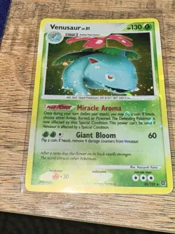 Venusaur 20/132 Pokemon TCG Secret Wonders Holo Foil Bleed Error Rare Card LP - Image 2