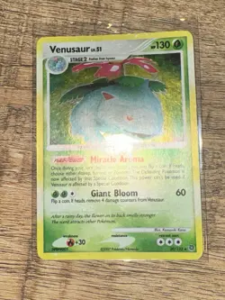 Venusaur 20/132 Pokemon TCG Secret Wonders Holo Foil Bleed Error Rare Card LP - Image 3