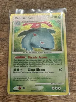 Venusaur 20/132 Pokemon TCG Secret Wonders Holo Foil Bleed Error Rare Card LP - Image 4