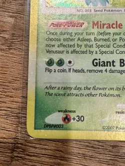 Venusaur 20/132 Pokemon TCG Secret Wonders Holo Foil Bleed Error Rare Card LP - Image 5