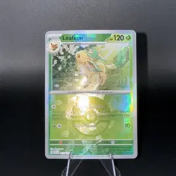 Leafeon 005/131 Poke Ball Reverse Holo Prismatic Evolutions Pokemon Card NM - Image 1