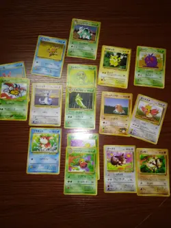 Pokemon Cards 1996 Japanese Lot Mostly Original base set Pikachu Eevee Dratini - Image 1