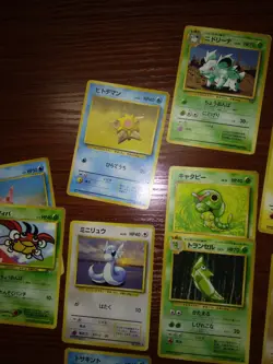 Pokemon Cards 1996 Japanese Lot Mostly Original base set Pikachu Eevee Dratini - Image 2