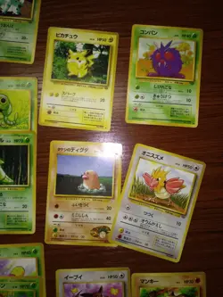 Pokemon Cards 1996 Japanese Lot Mostly Original base set Pikachu Eevee Dratini - Image 3