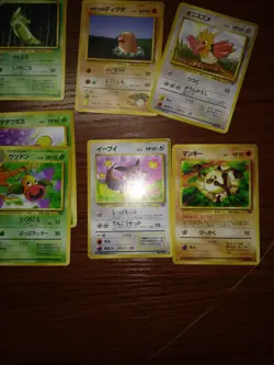 Pokemon Cards 1996 Japanese Lot Mostly Original base set Pikachu Eevee Dratini - Image 4