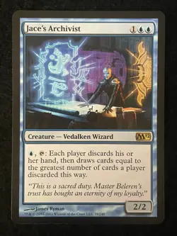 Magic the Gathering Magic 2012 (M12) Core Set Jace's Archivist Creature 59/249 - Image 1