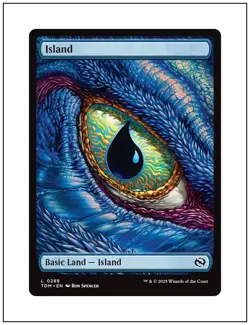 1x Island, 0288, Dragon Eye Full Art, Tarkir Dragonstorm, Magic MTG NM - Image 1