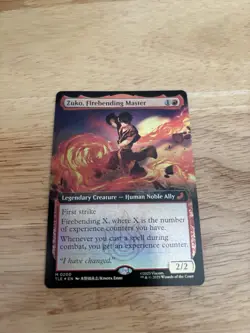 Zuko, Firebending Master Extended Art FOIL MTG Avatar: TLA Nm/M - Image 1