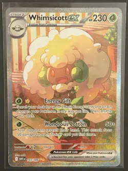 Whimsicott ex 165/086 White Flare Special Illustration Rare Pokemon TCG - Image 1