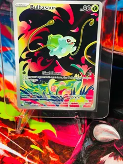 Bulbasaur 133/132 Illustration Rare (IR) Full Art Pokemon TCG Mega Evolution NM - Image 1