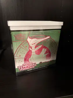 Pokemon Temporal Forces Pokemon Center Exclusive ETB Iron Leaves, Sealed + Case - Image 1