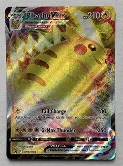 Pokemon TCG Pikachu VMAX SWSH286 Full Art Black Star Promo NM - Image 1
