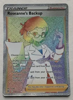 Pokemon Brilliant Stars Roseanne's Backup 180/172 Rainbow Secret Rare NM - Image 1