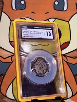 Electabuzz Meiji Battle Coin Series 1 Japanese 1998 Pokemon CGC Gem Mint 10 - Image 1