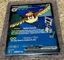 Pidgeot ex SIR 225/197 SV03: Obsidian Flames Pokemon TCG Holo NM - Image 1
