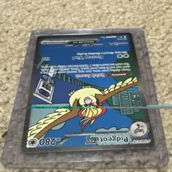 Pidgeot ex SIR 225/197 SV03: Obsidian Flames Pokemon TCG Holo NM - Image 3