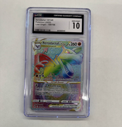 2022 Pokemon Lost Origin Aerodactyl VSTAR 199/196 CGC 10 - Image 1