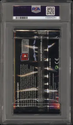 2021 Pokemon INT'L Shining Fates Foil Booster Pack Charizard Art PSA 10 Gem Mint - Image 2