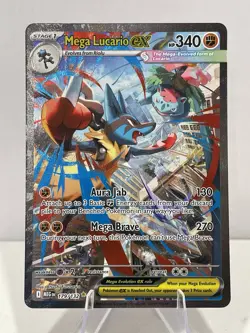Mega Lucario ex 179/132 - Pokemon TCG Mega Evolution Holo SIR - NM/M 179/132 - Image 1