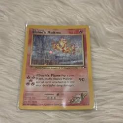 Pokemon TCG Blaine's Moltres 1/132 Gym Heroes Holo - Image 1
