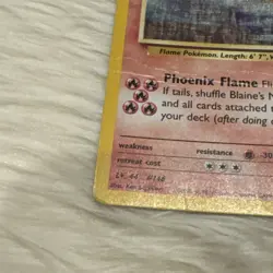 Pokemon TCG Blaine's Moltres 1/132 Gym Heroes Holo - Image 4