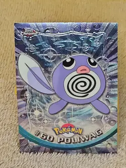 2000 Topps Chrome Pokemon Poliwag #60 TV Animation Edition Foil - Image 1