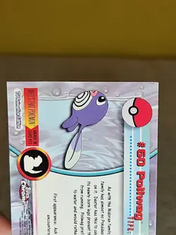 2000 Topps Chrome Pokemon Poliwag #60 TV Animation Edition Foil - Image 5