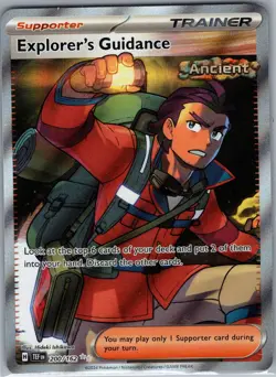 Explorer's Guidance 200/162 Full Art Trainer - Temporal Forces Pokemon Card - NM - Image 1