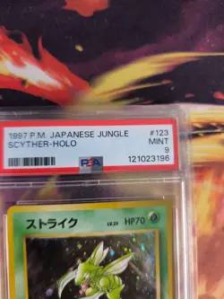 Pokemon Card Sichlor Scyther Jungle Dschungel Holo 1997 Rare Japanese PSA 9 - Image 4