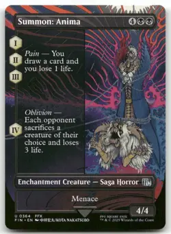 Summon: Anima (Borderless) #364 MTG Final Fantasy FIN NM X1 - Image 1