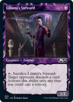 Liliana's Steward - Foil - Showcase - Core Set 2021 #300 MTG Magic The Gathering - Image 1
