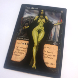 MTG Altered Art Card - Dark Ritual - Urza's Saga - Magic the Gathering TCG - Image 1