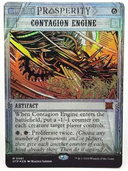 MTG OTJ Breaking News *FOIL* M Contagion Engine #0061 - Image 1