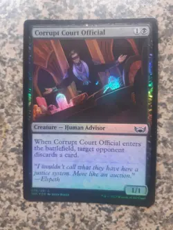MTG - 1 x Corrupt Court official - Foil - Streets of New Capenna - Image 1