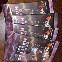 Four (4) Magic: The Gathering Double Masters 2022 Draft Booster Lot MINT OOP 195166168654 - Image 1