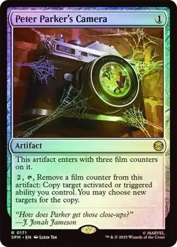 MTG Peter Parker's Camera (171/314) Marvel's Spider-Man NM FOIL - Image 1