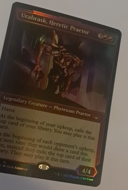 Urabrask, Heretic Praetor Showcase FOIL NM New Capenna Magic the Gathering MTG - Image 2